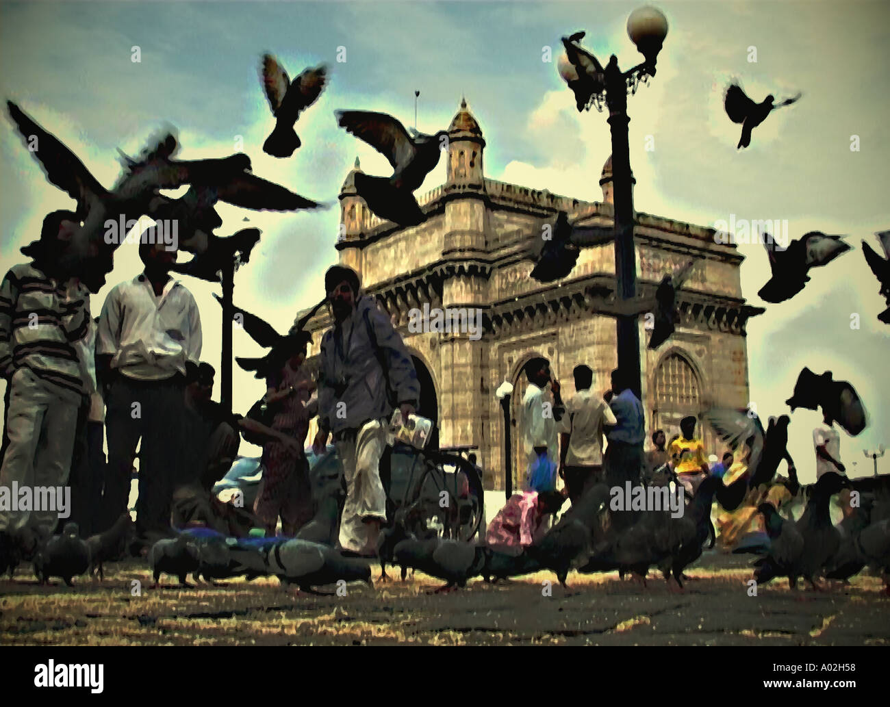 Gateway of India Bombay Mumbai Maharashtra India Stock Photo