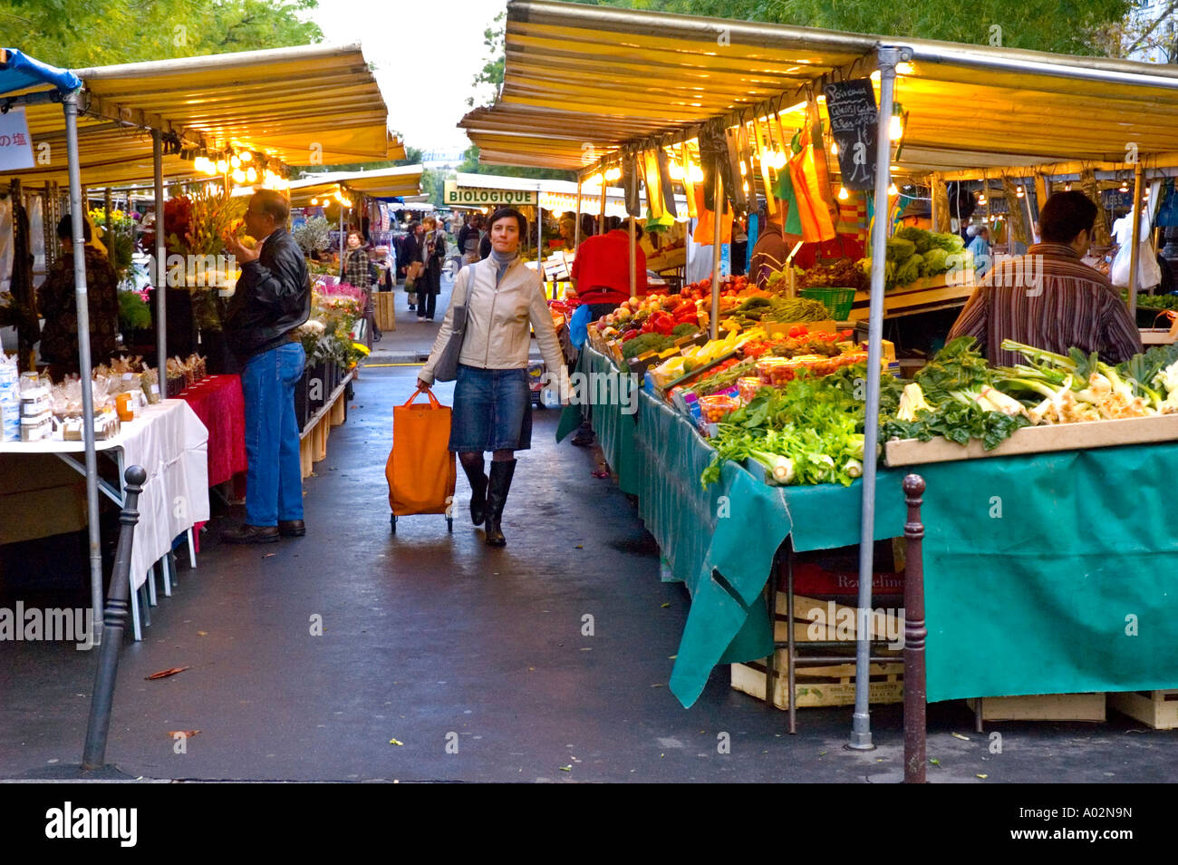 Bastille market on Boulevard Richard Lenoir Paris France EU Stock Photo -  Alamy