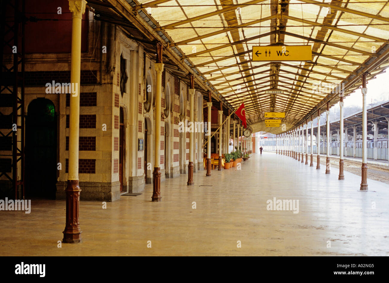 Turkey - Istanbul Main Railway Station Hall Stock Photo