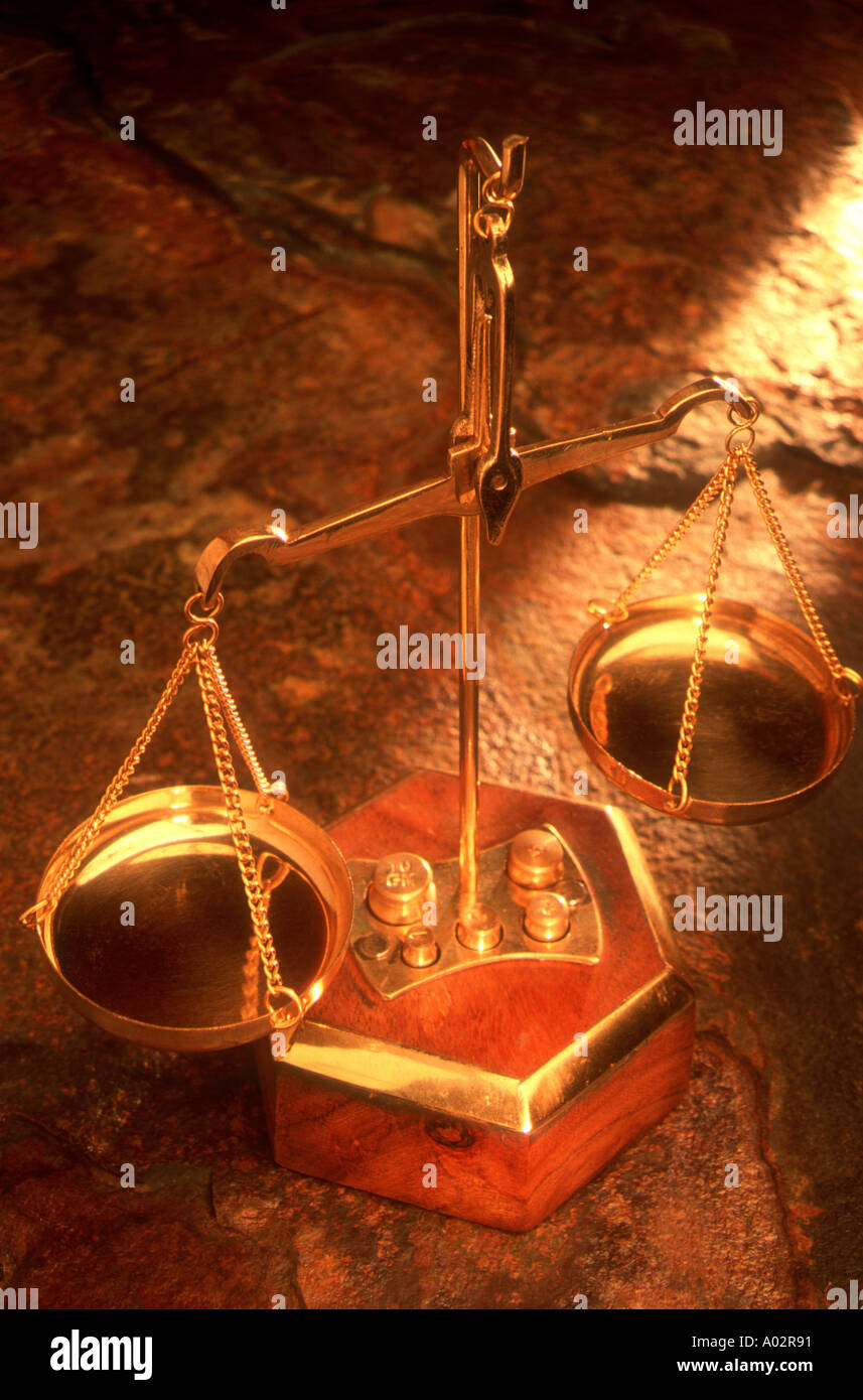 Weigh scales Stock Photo