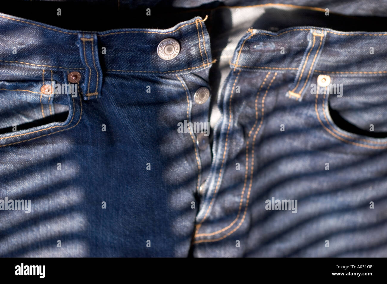 mens denim levi blue jeans 501 501 s rivet Stock Photo Alamy