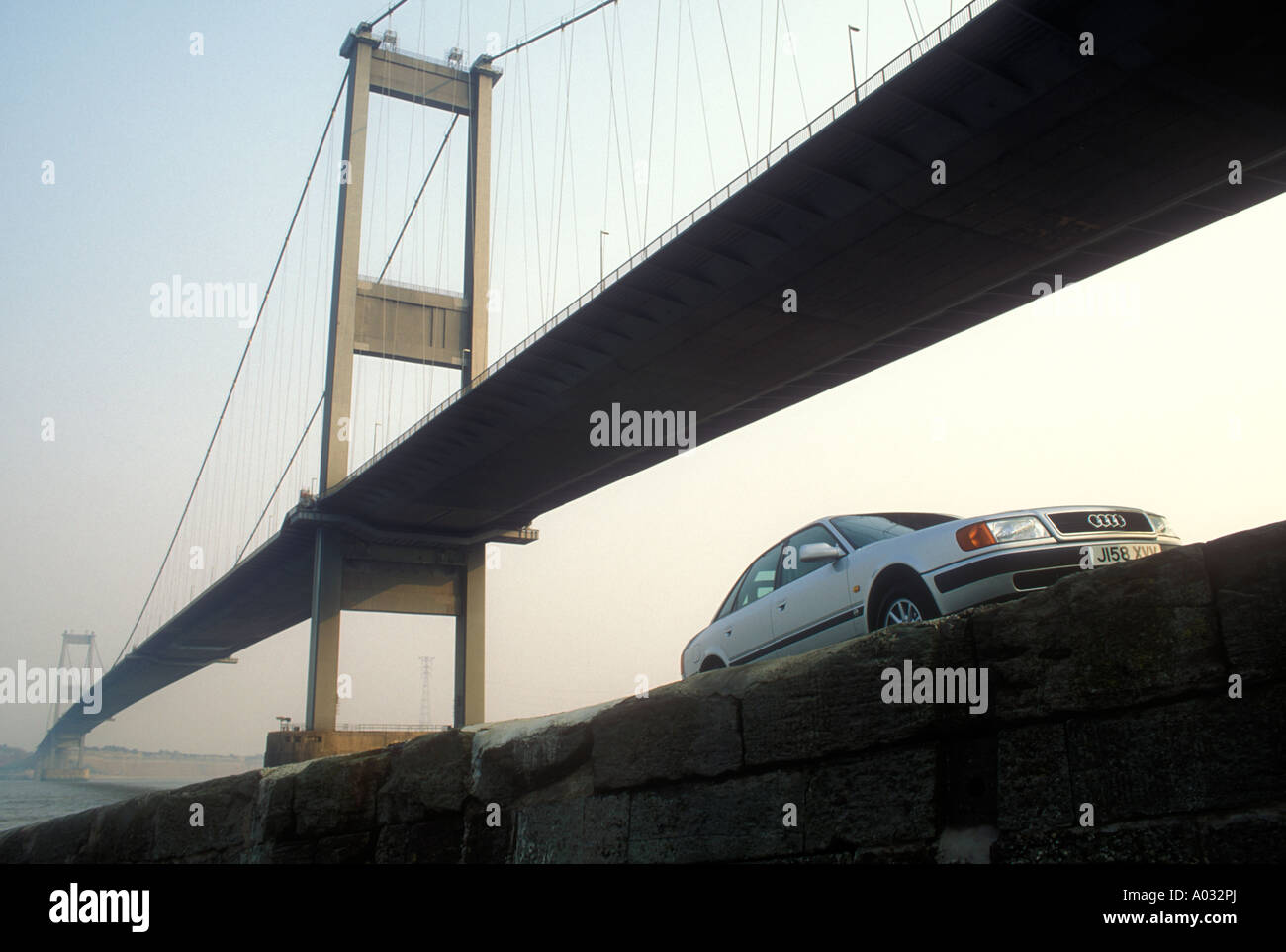 Seven suspension bridge Stock Photo