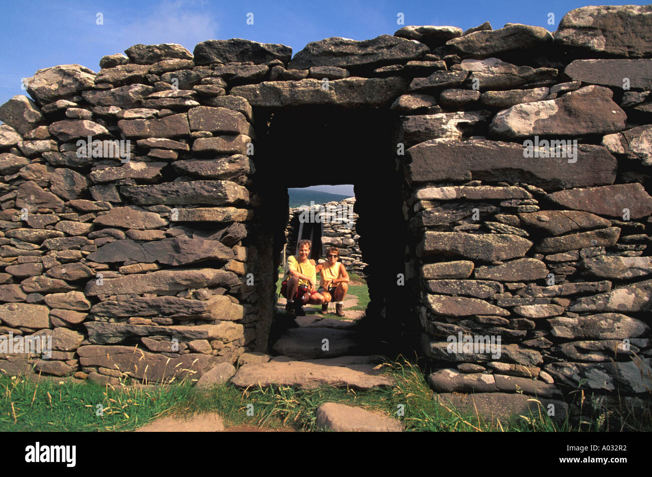 Dunbeg Fort on the Dingle Peninsula Ireland Stock Photo