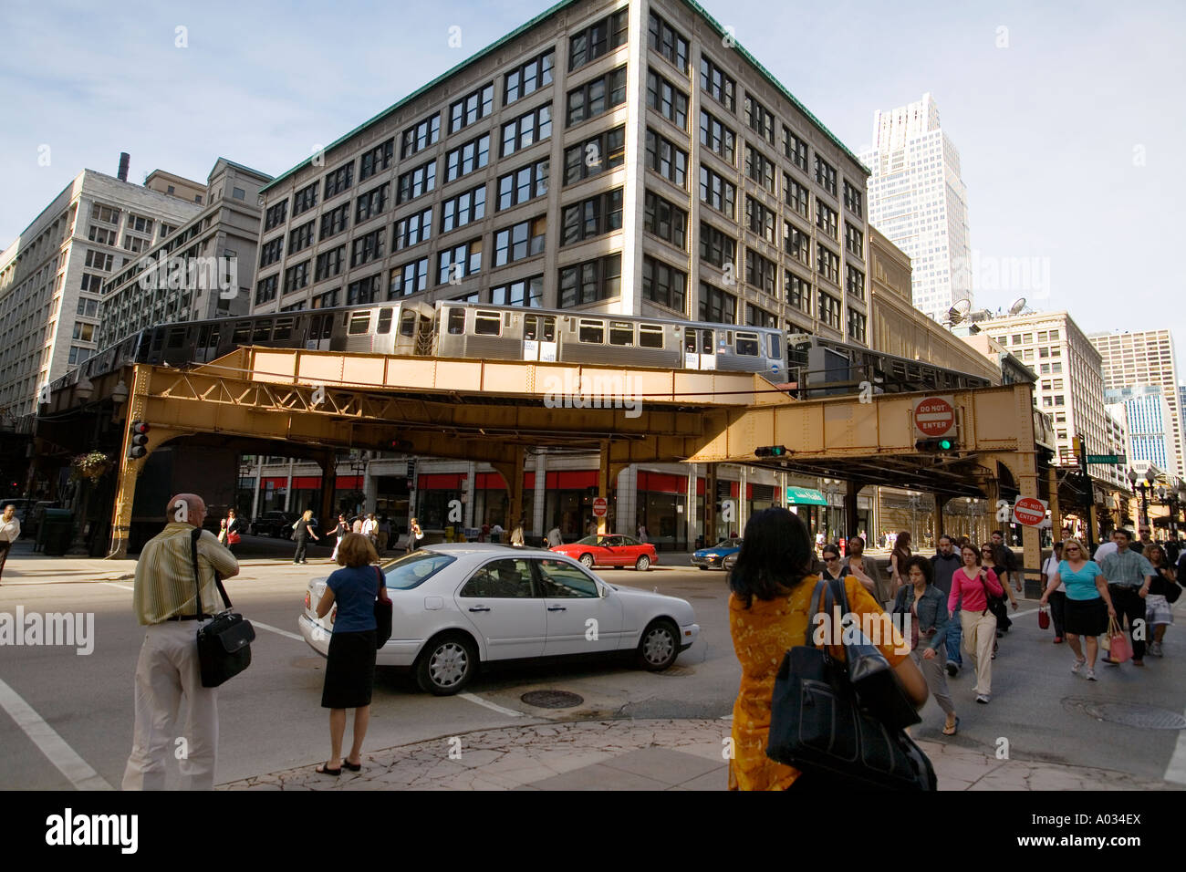 Chicago elevated railway hi-res stock photography and images - Alamy