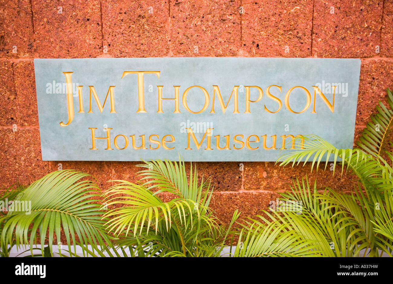Jim Thompson Sign Jim thompson house gardens hi-res stock photography and images - Alamy