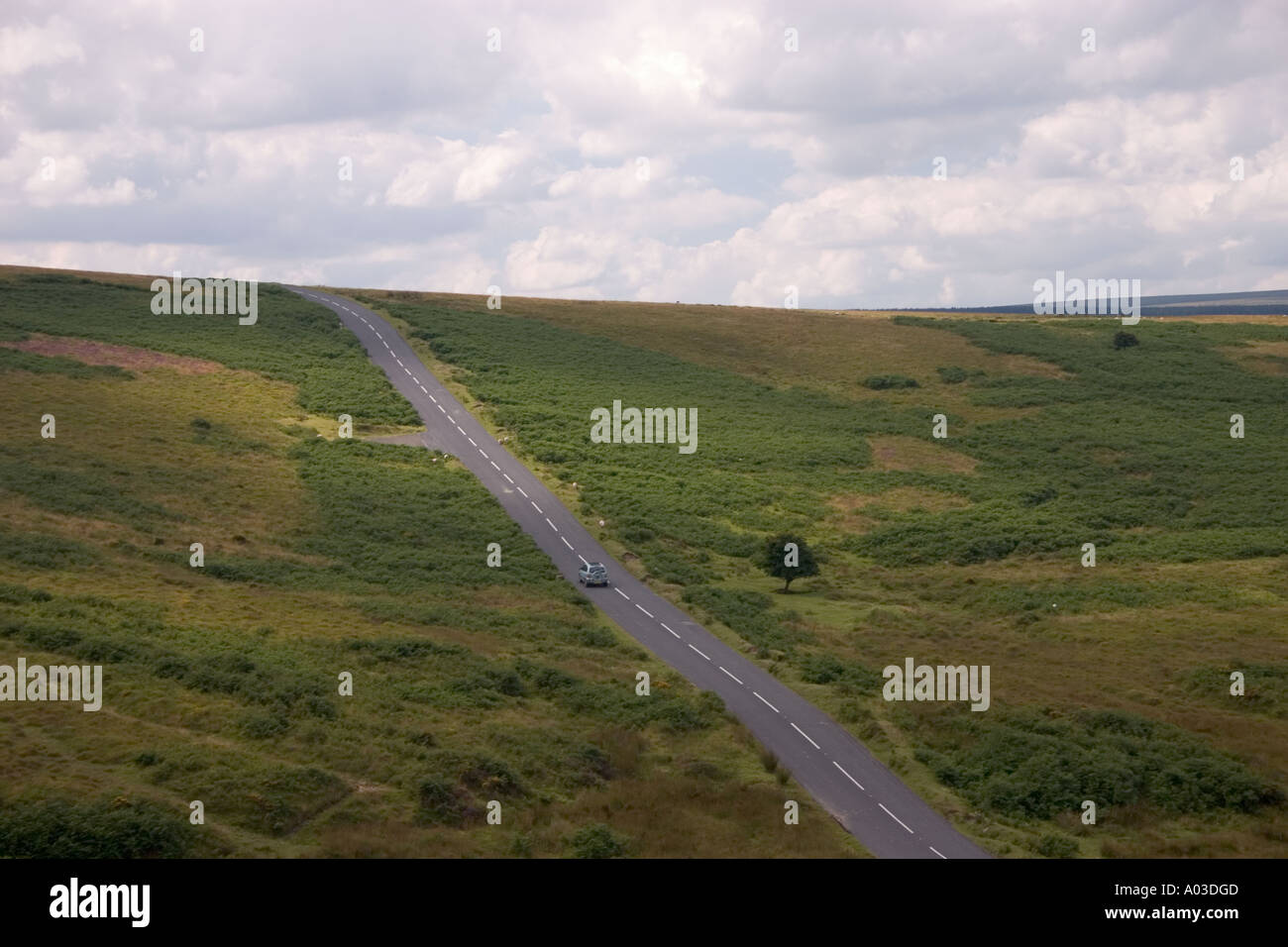 Road through Dartmoor Stock Photo Alamy