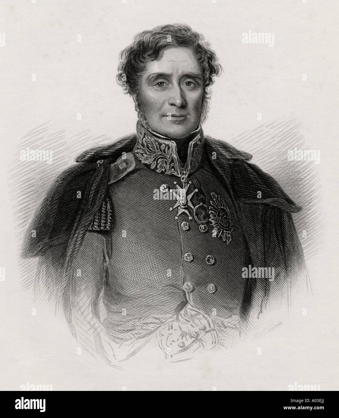 James Henry Fitzroy Somerset, 1st Baron Raglan, 1788 - 1855. Stock Photo