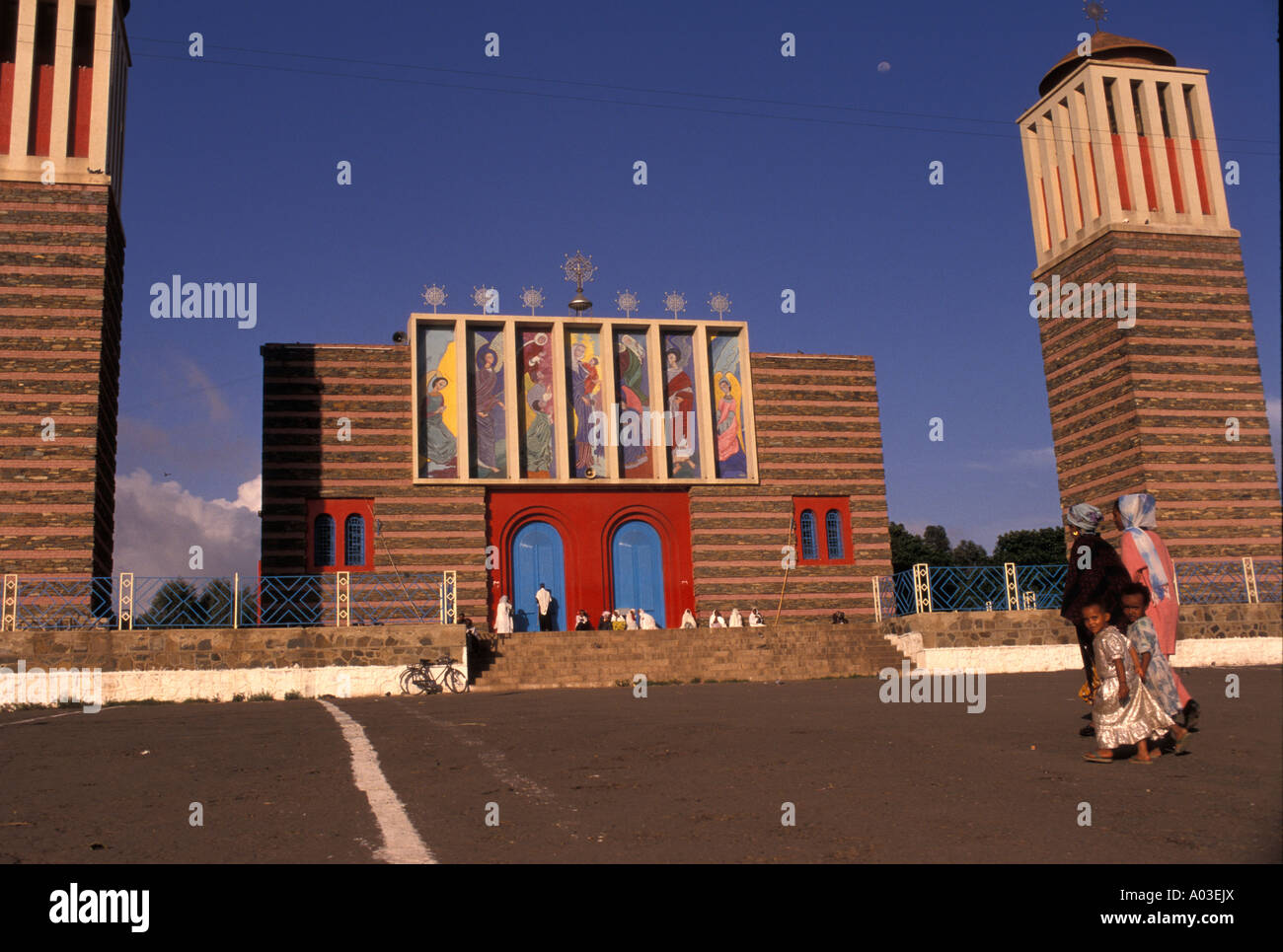 Stock image of Nda Mariam Asmara orthodox church in Asmara Eritrea Stock Photo