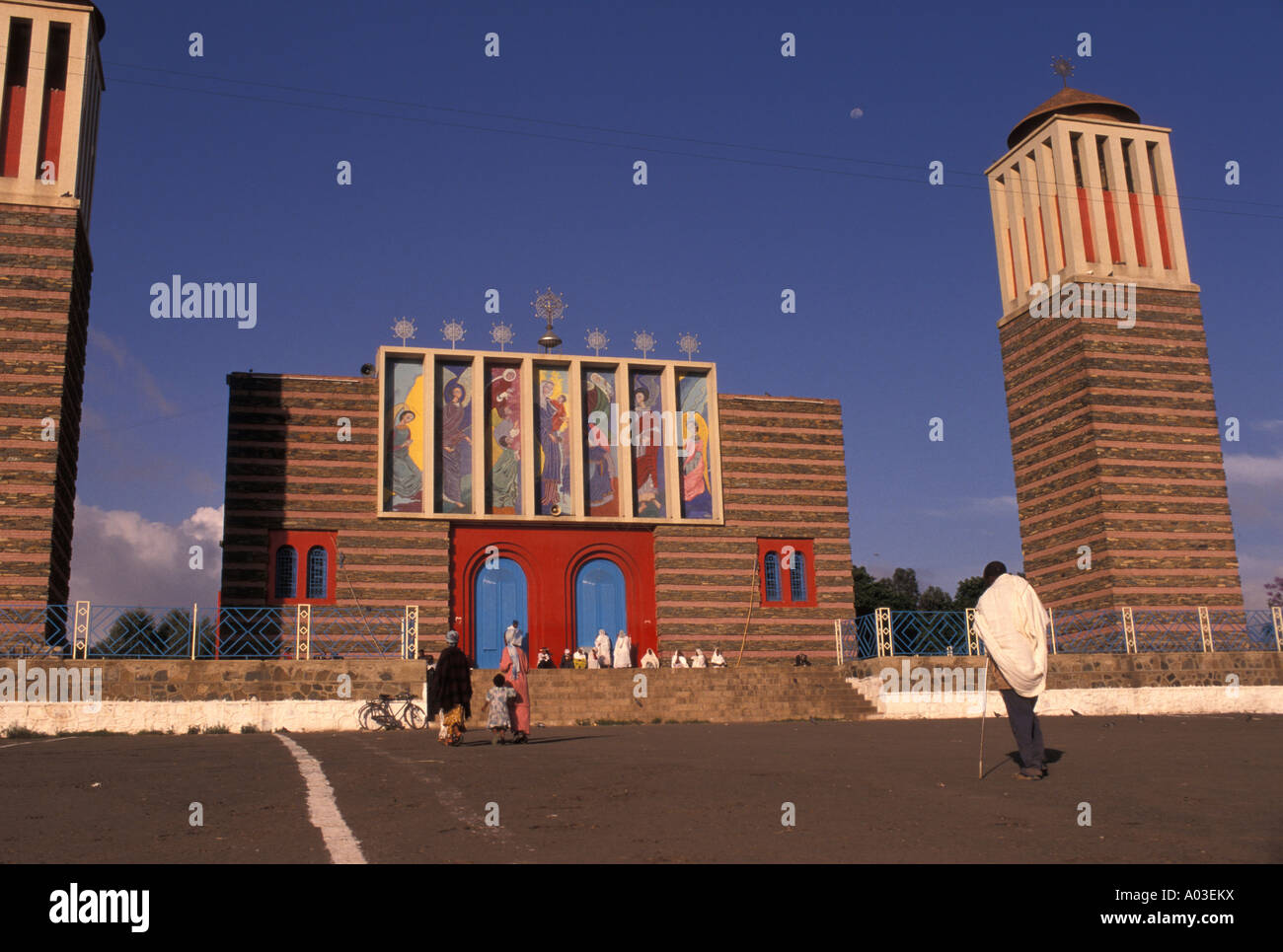Stock image of Nda Mariam Asmara orthodox church in Asmara Eritrea Stock Photo