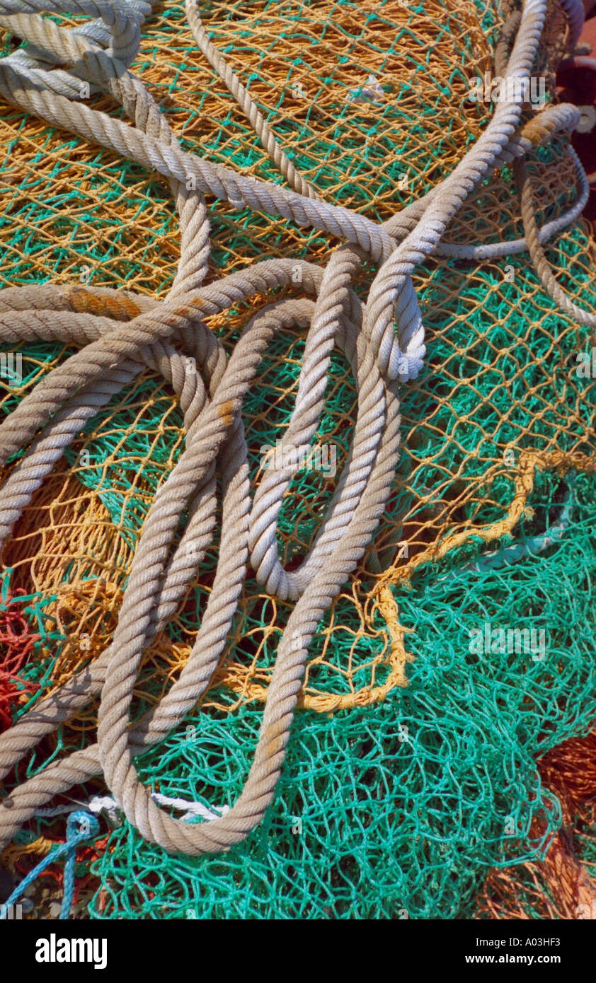 Rope and net Stock Photo Alamy