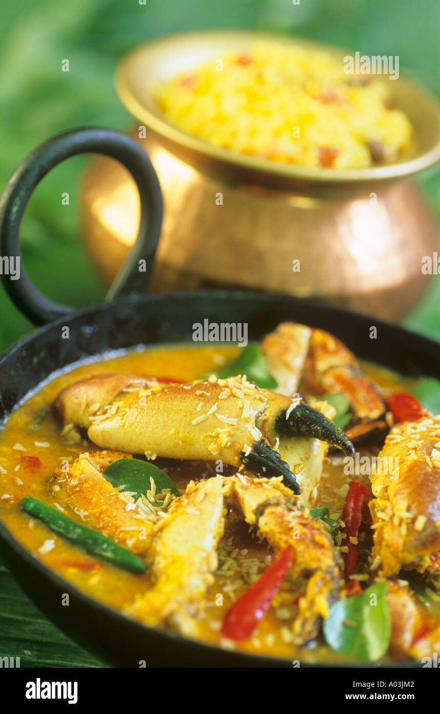Crab curry South India Stock Photo - Alamy