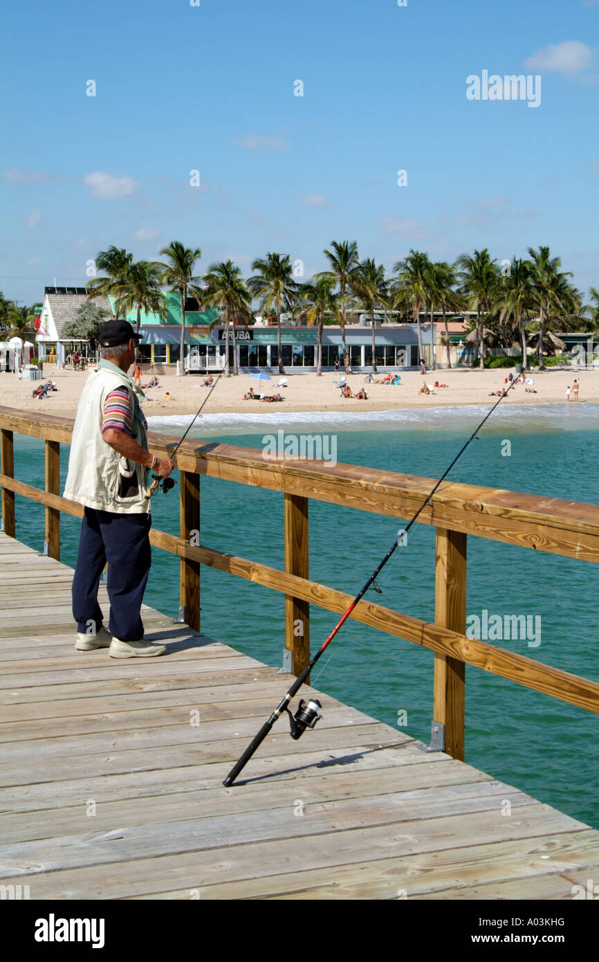 Fishing pier at Lauderdale by the Sea situated just north of Fort