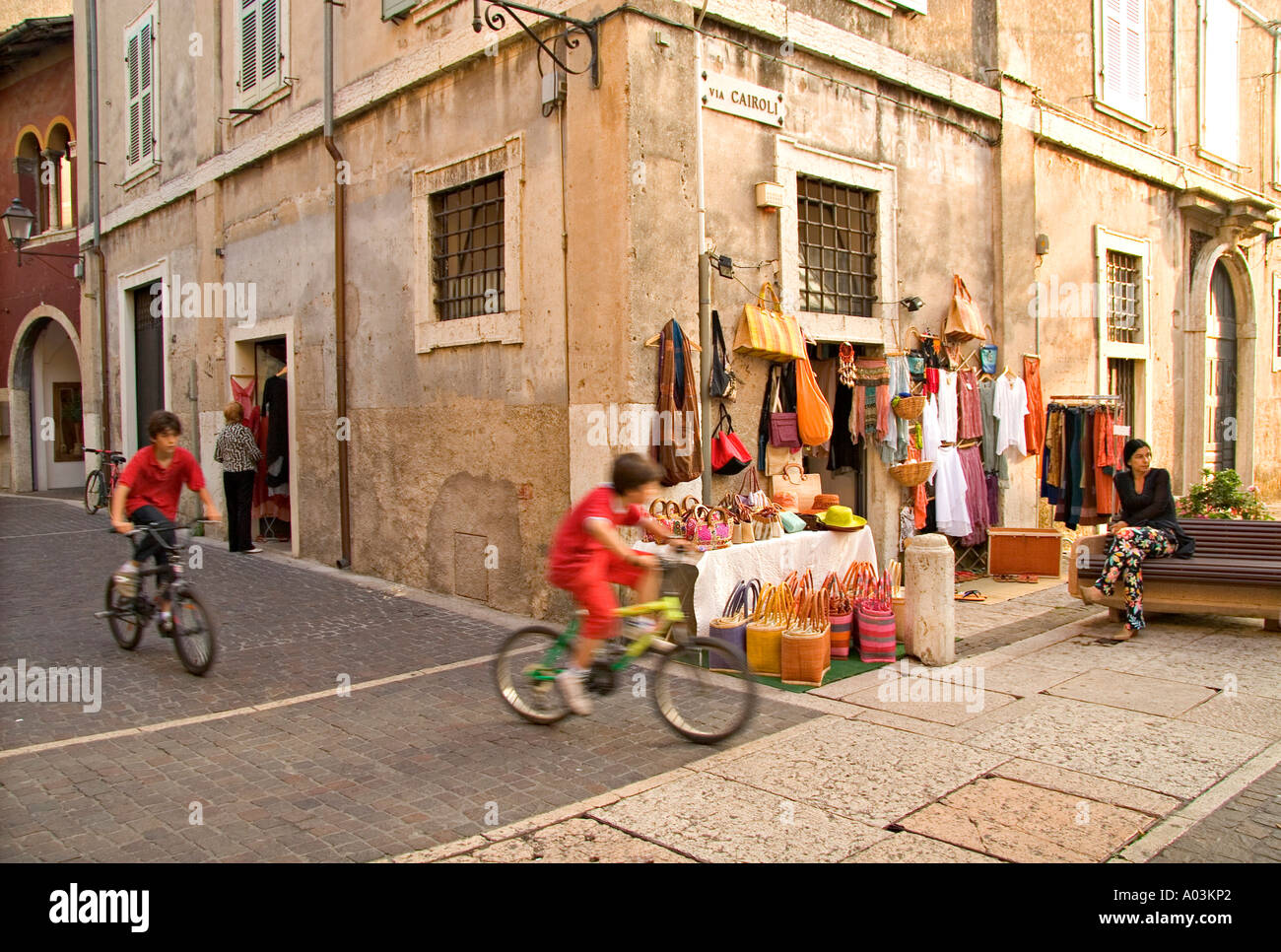 Torri di Benaco, Lago di Garda, Veneto, Italy Stock Photo
