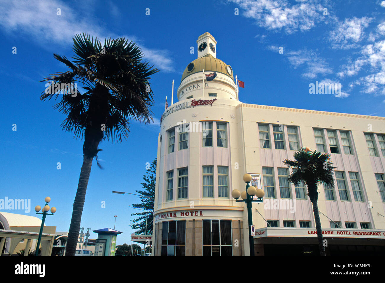 Art Deco building, Napier, New Zealand Stock Photo