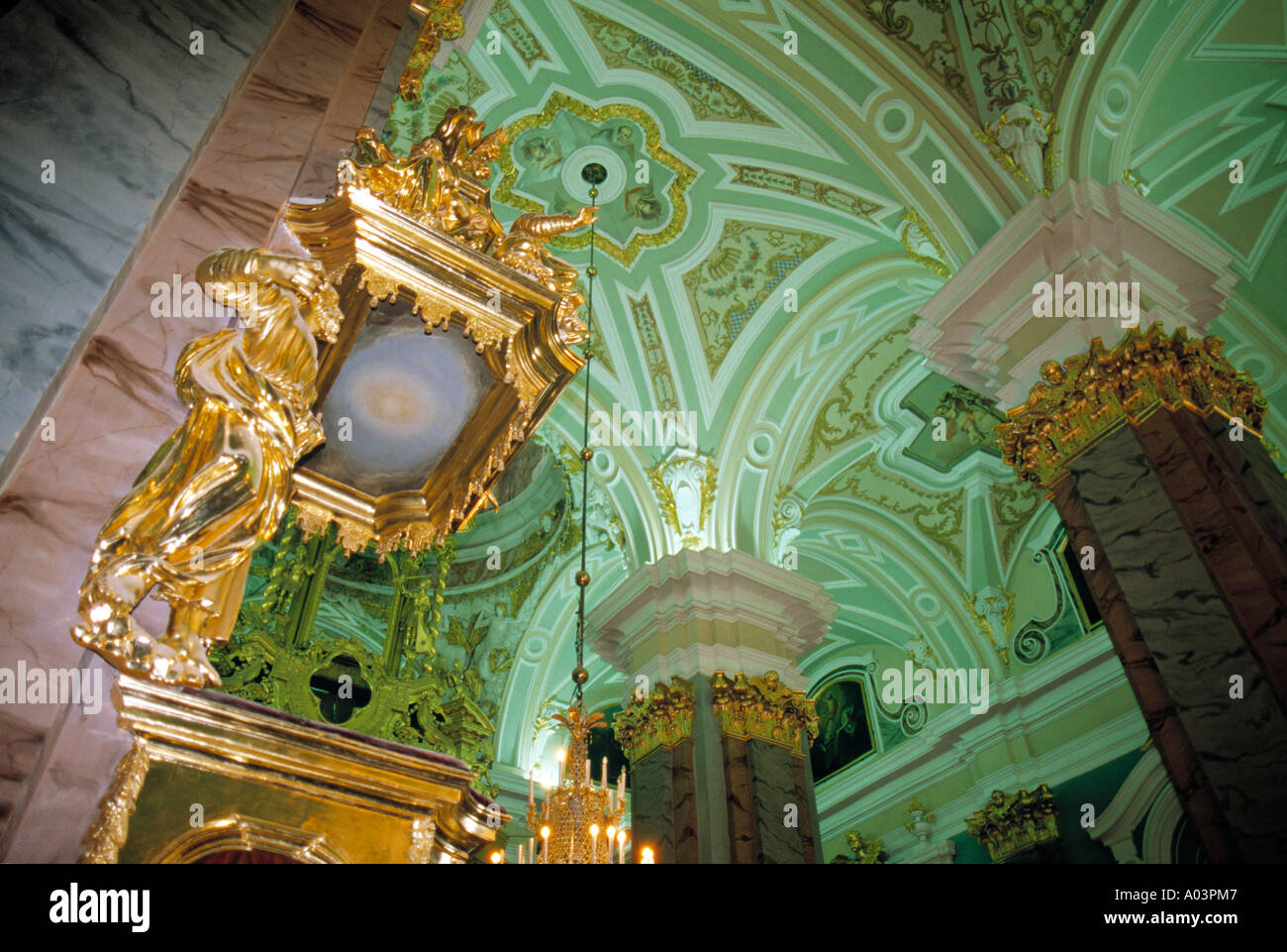 Catherdal of St Peter and Paul, St. Petersburg, Russia Stock Photo