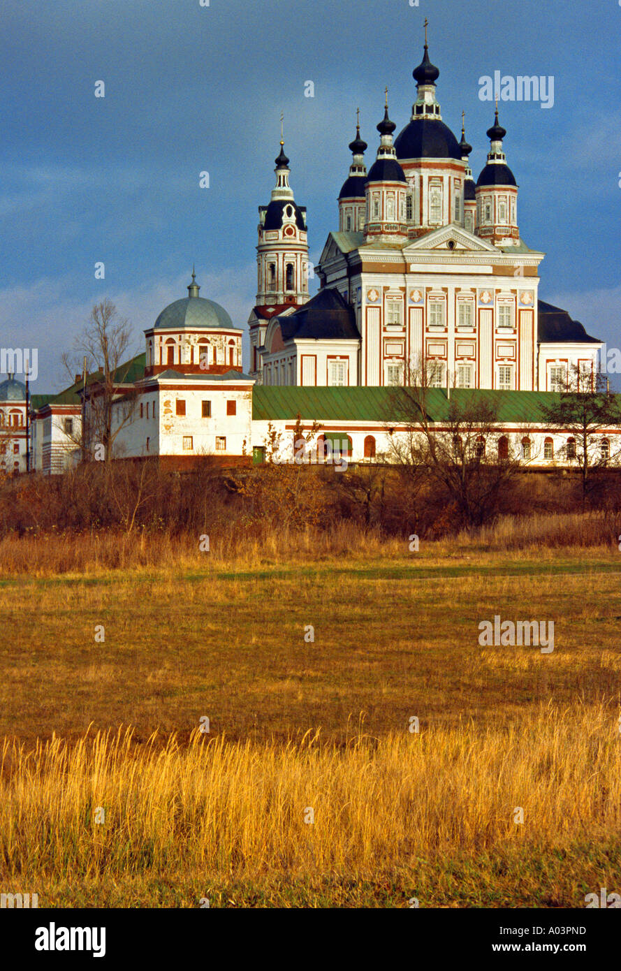 Church of St. Trinity, Narovchat Troitski-Skanov monastery, Penza region, Russia Stock Photo