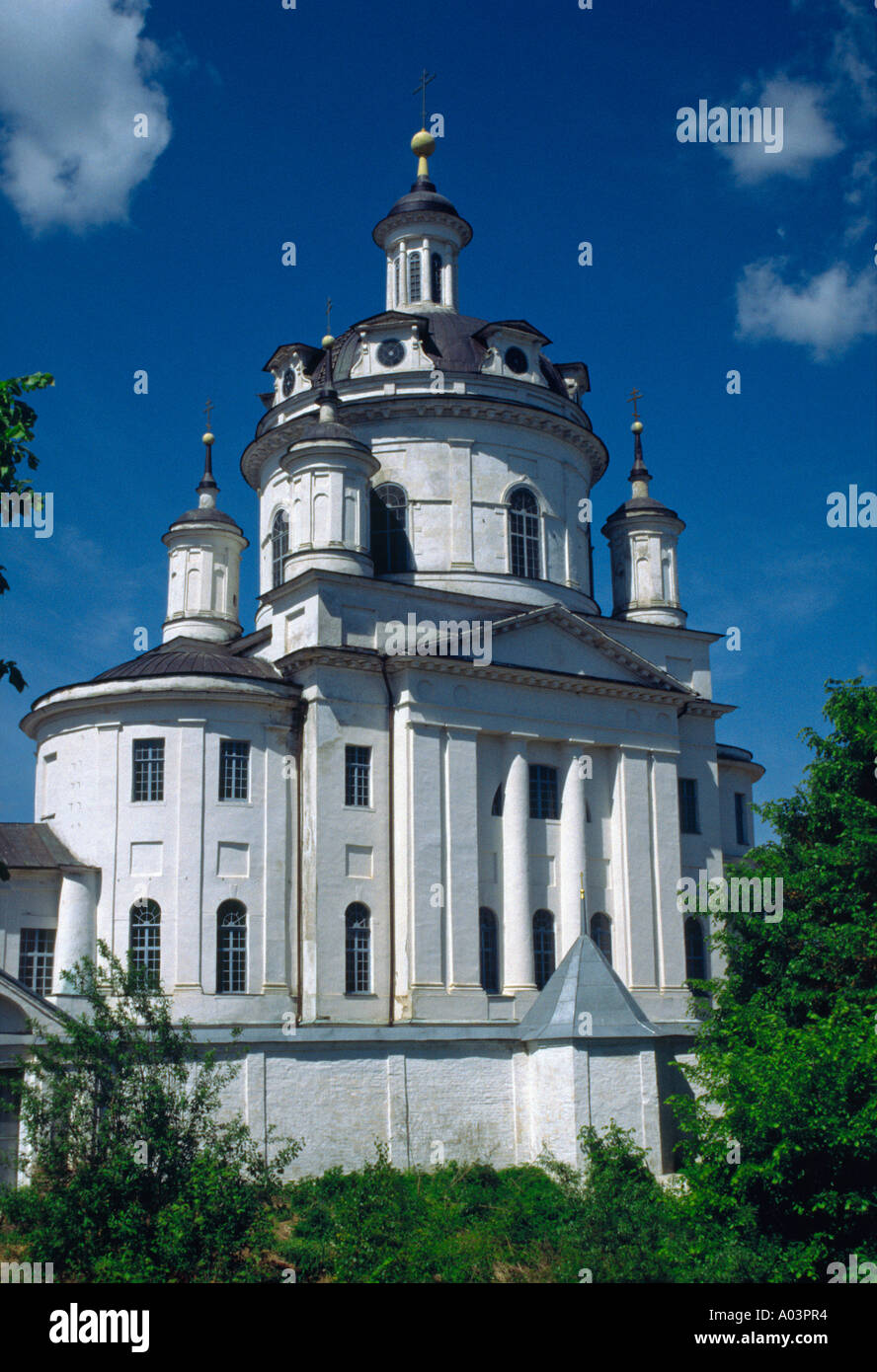 Nikolski Chernoostrovski monastery, Maloyaroslavets, Kaluga region, Central Federal district, Russia Stock Photo