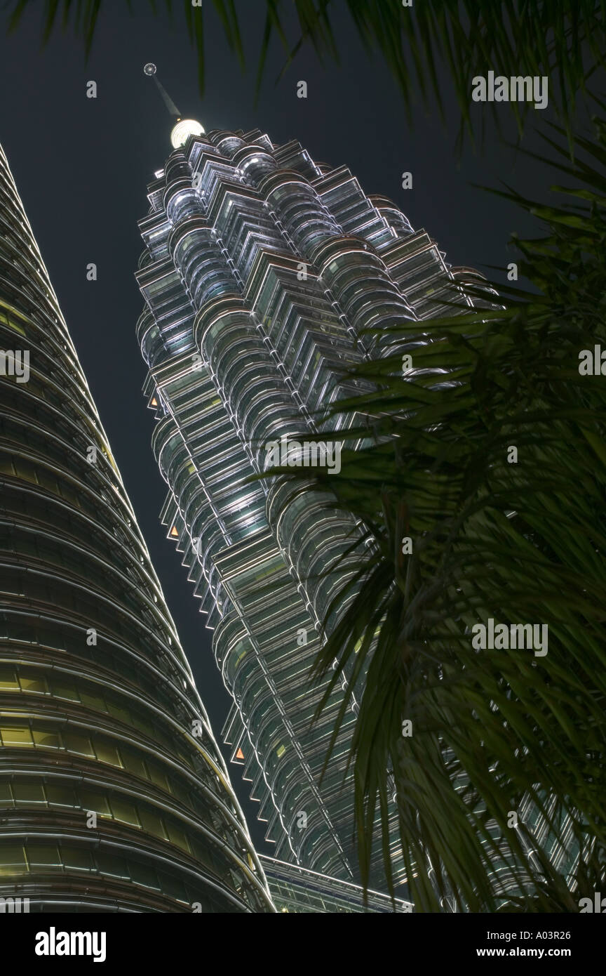 The Petronis Towers at dusk, Kuala Lumpur. Stock Photo