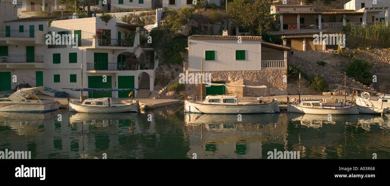 Waterfront scene in Cala Figuera, Mallorca. Stock Photo