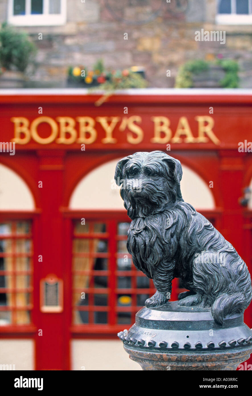 Greyfriars Bobby Statue, Edinburgh, Scotland Stock Photo