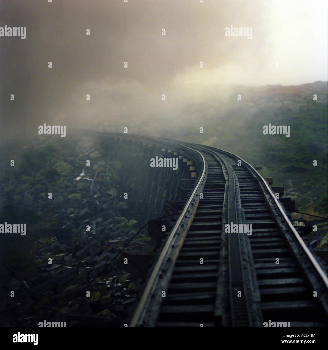 Mountain Railway Stock Photo