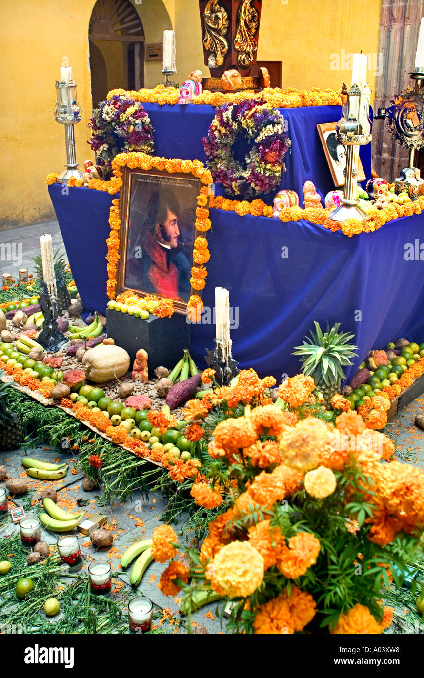 Day of the Dead Display for Ignacio Allende in San Miguel de Allende