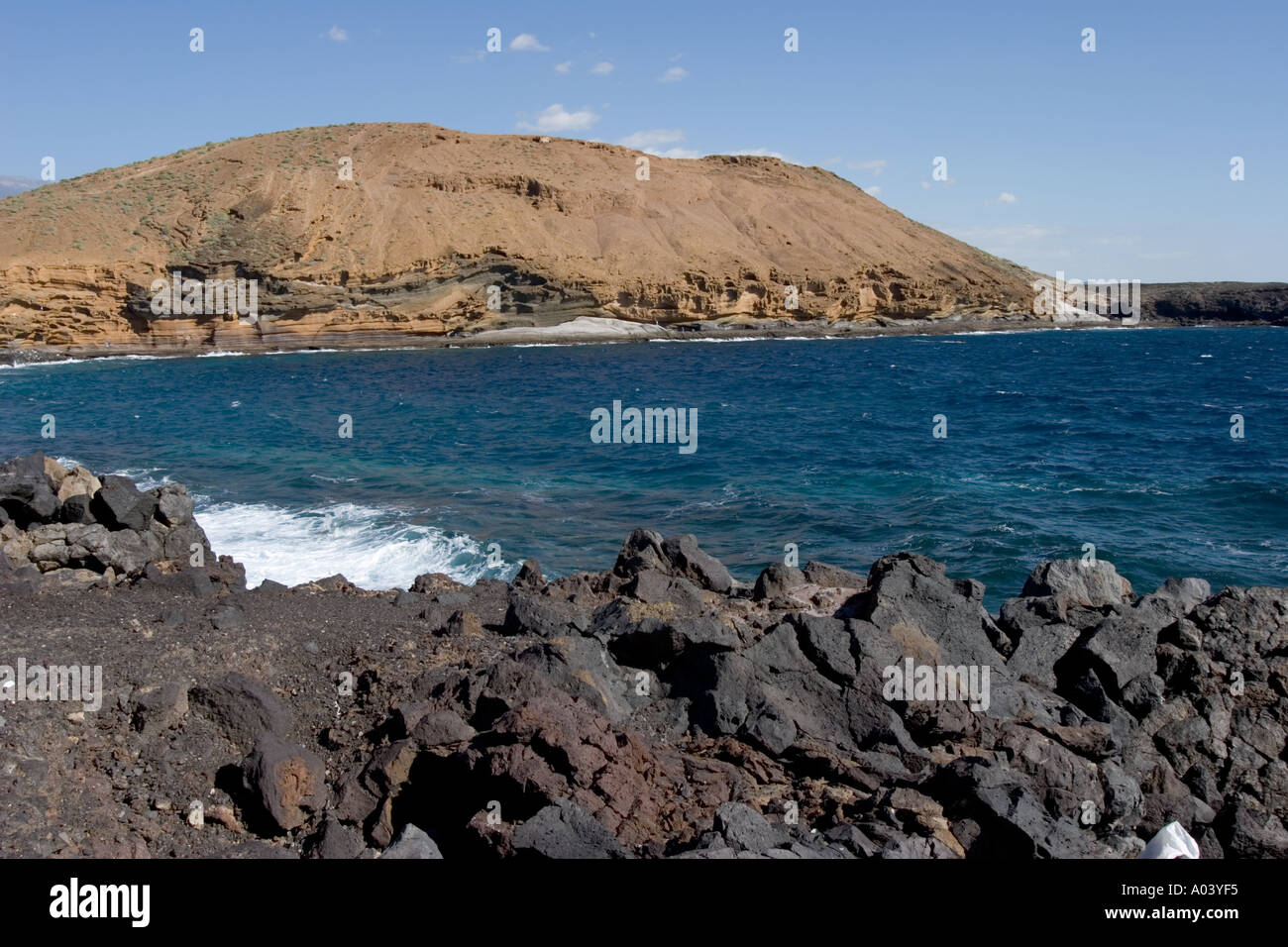 Amarilla Bay Costa del Silencio in south Tenerife Canary Islands Stock Photo