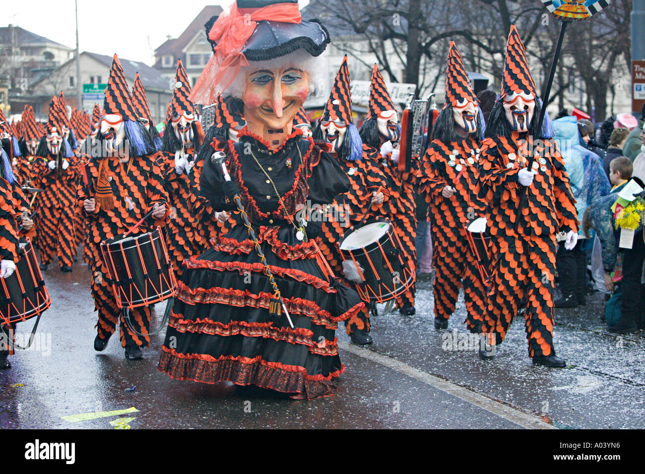 Fasnacht Carnival, Basel, Switzerland Stock Photo