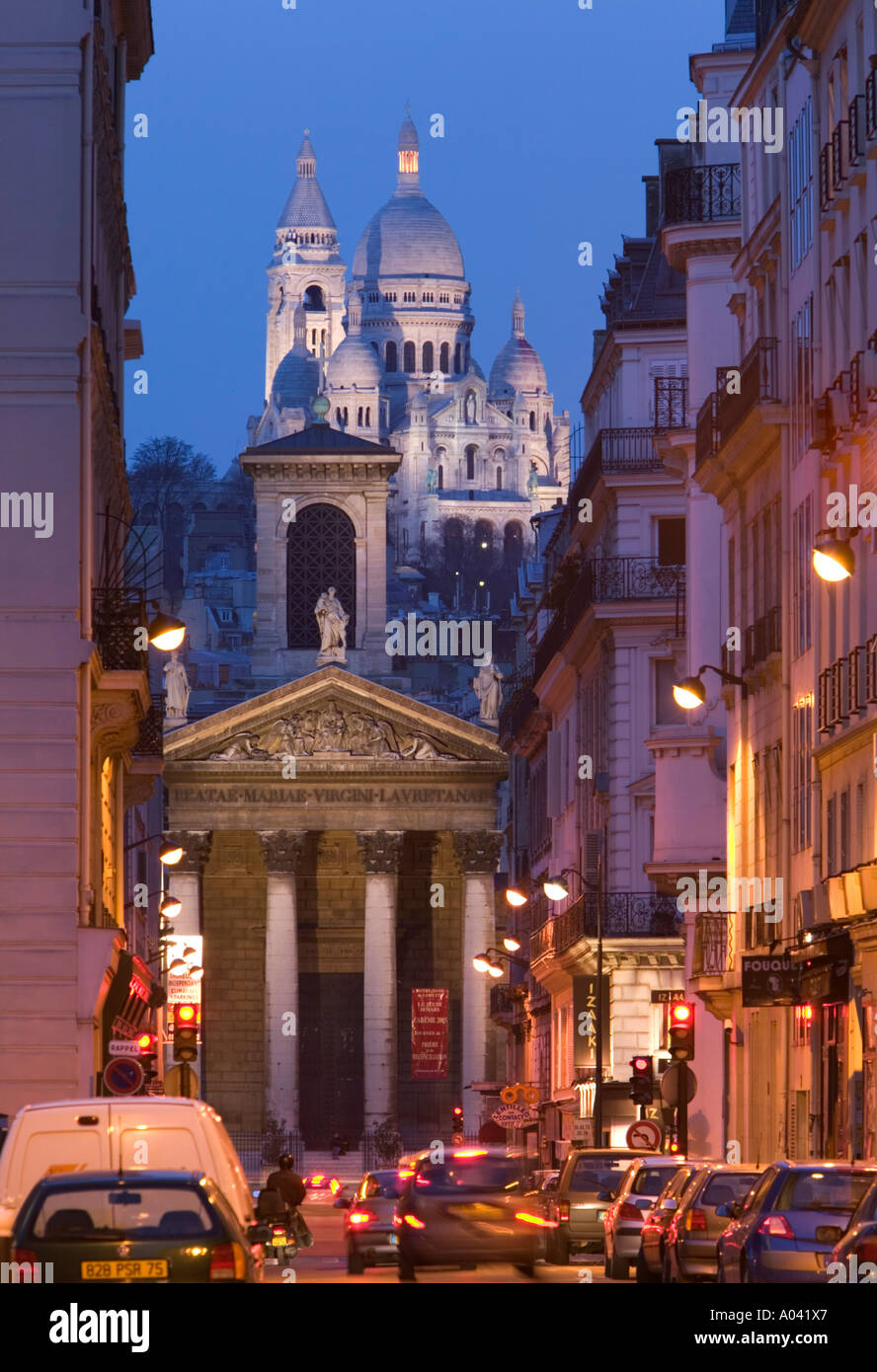 Sacre Coeur & Notre Dame de Lorette, Paris, France Stock Photo 5641574