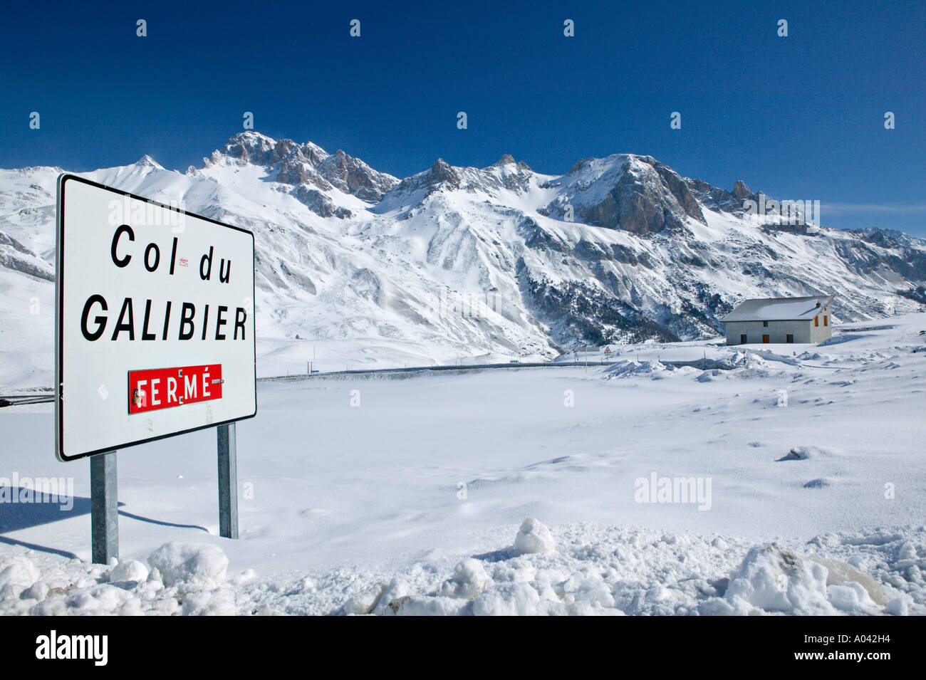 Col du Galibier, Haut Alps, France Stock Photo