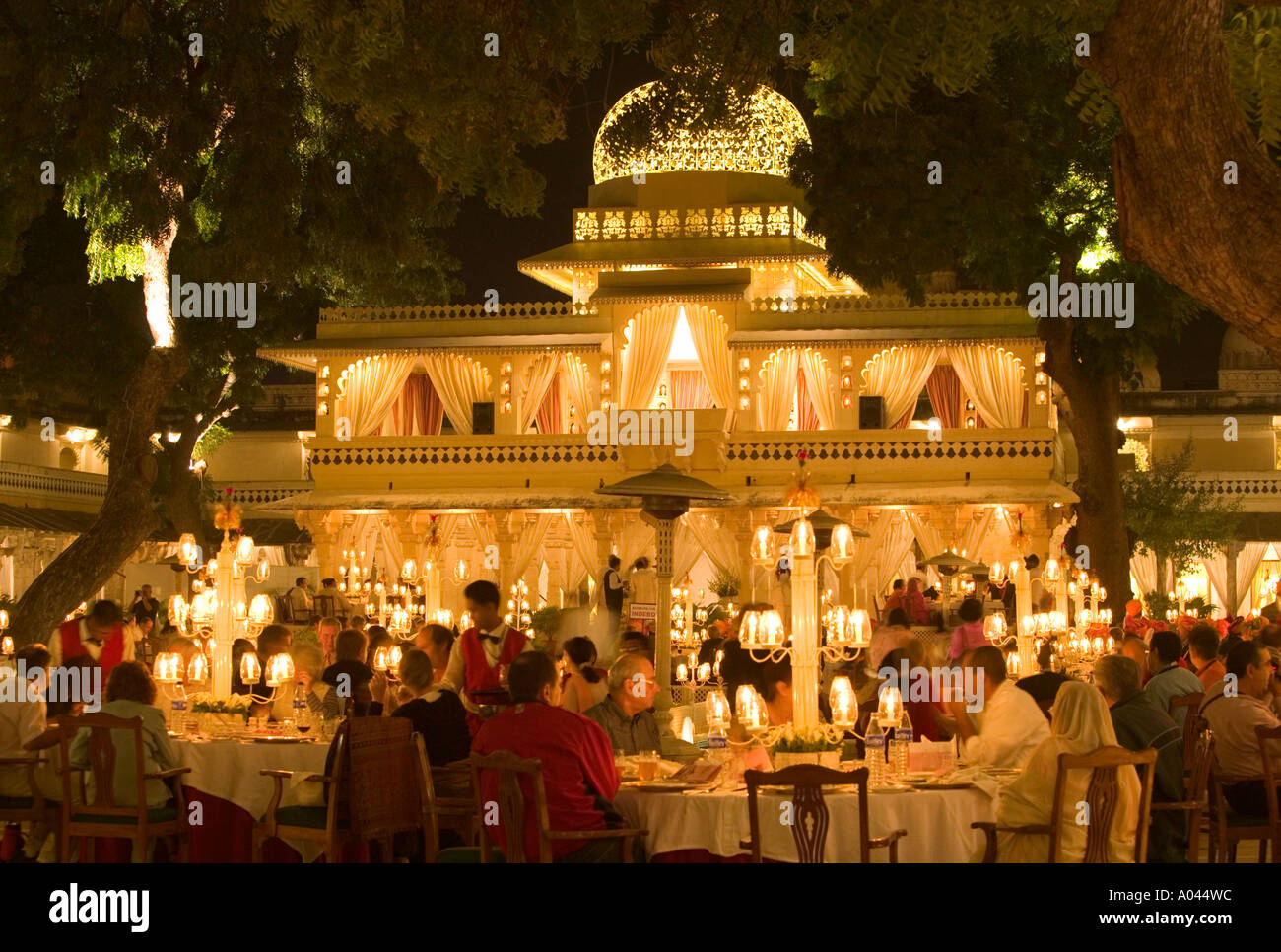 Palace Banquet, City Palace, Udaipur, Rajasthan, India Stock Photo