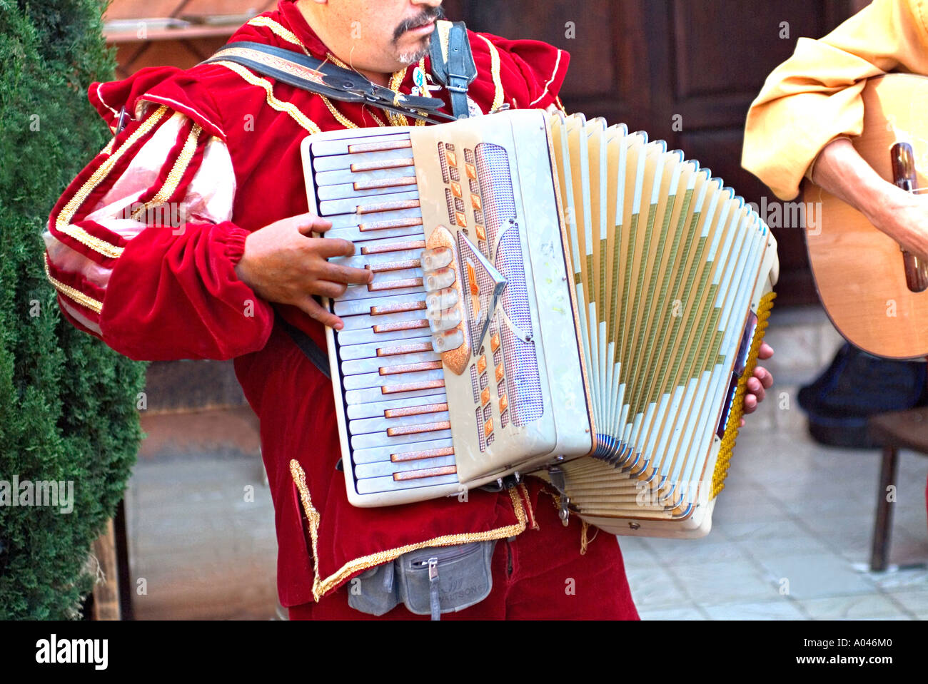 Mariachi musician playing accordion hires stock photography and images