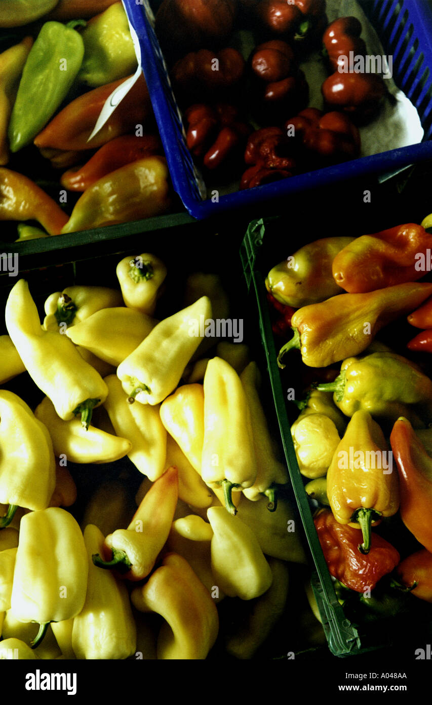 chili pepper vegetables food Stock Photo