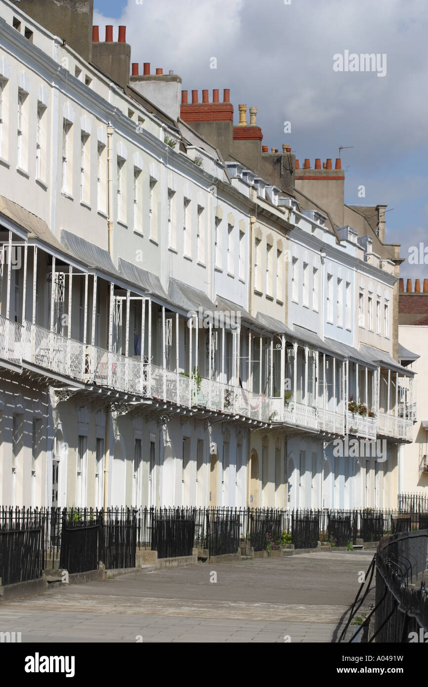 Royal York Crescent Clifton Bristol elegant Georgian terrace Stock Photo