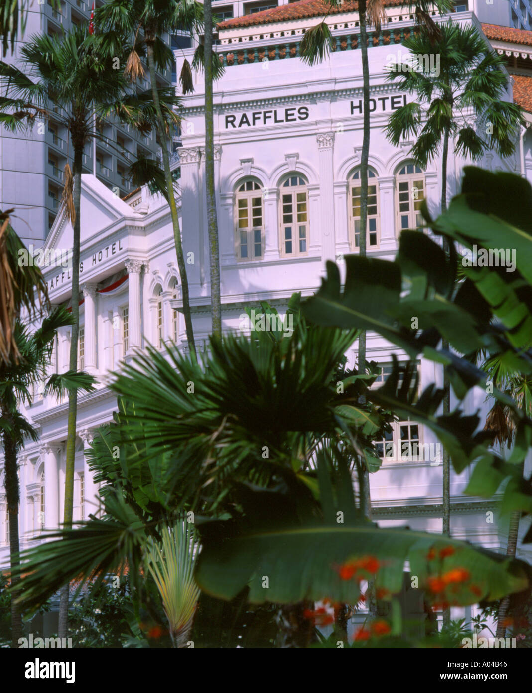 Singapore Raffles hotel Stock Photo