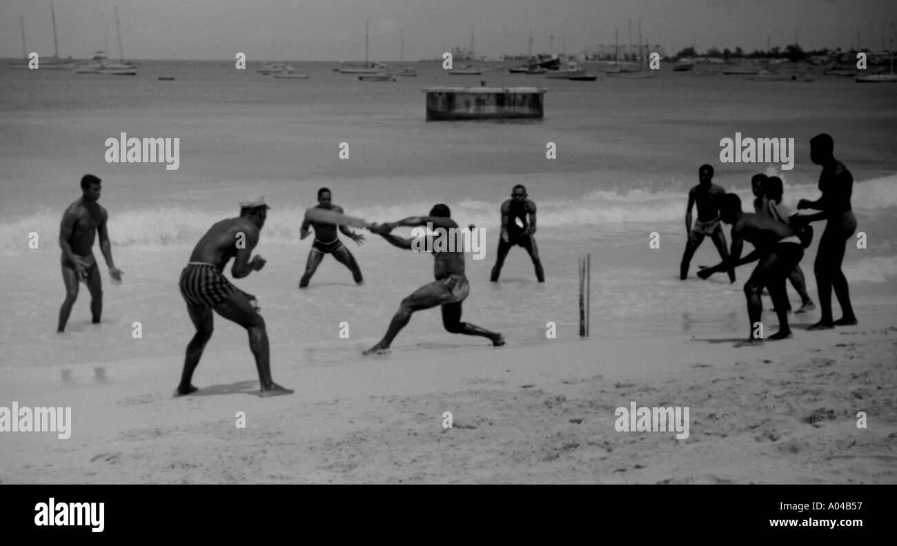 Barbados cricket beach Black and White Stock Photos & Images Alamy