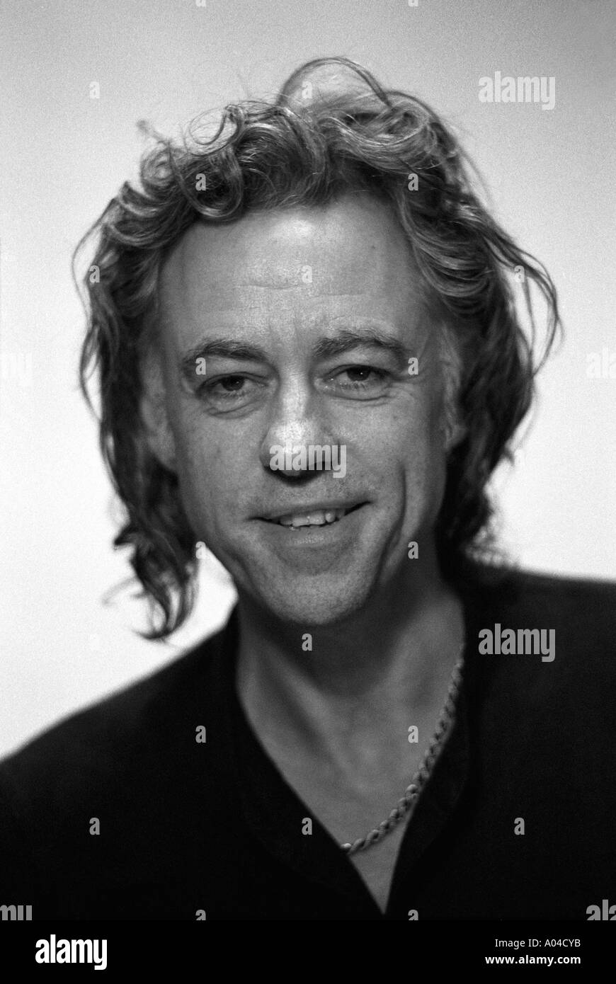 A portrait of Bob Geldof Stock Photo
