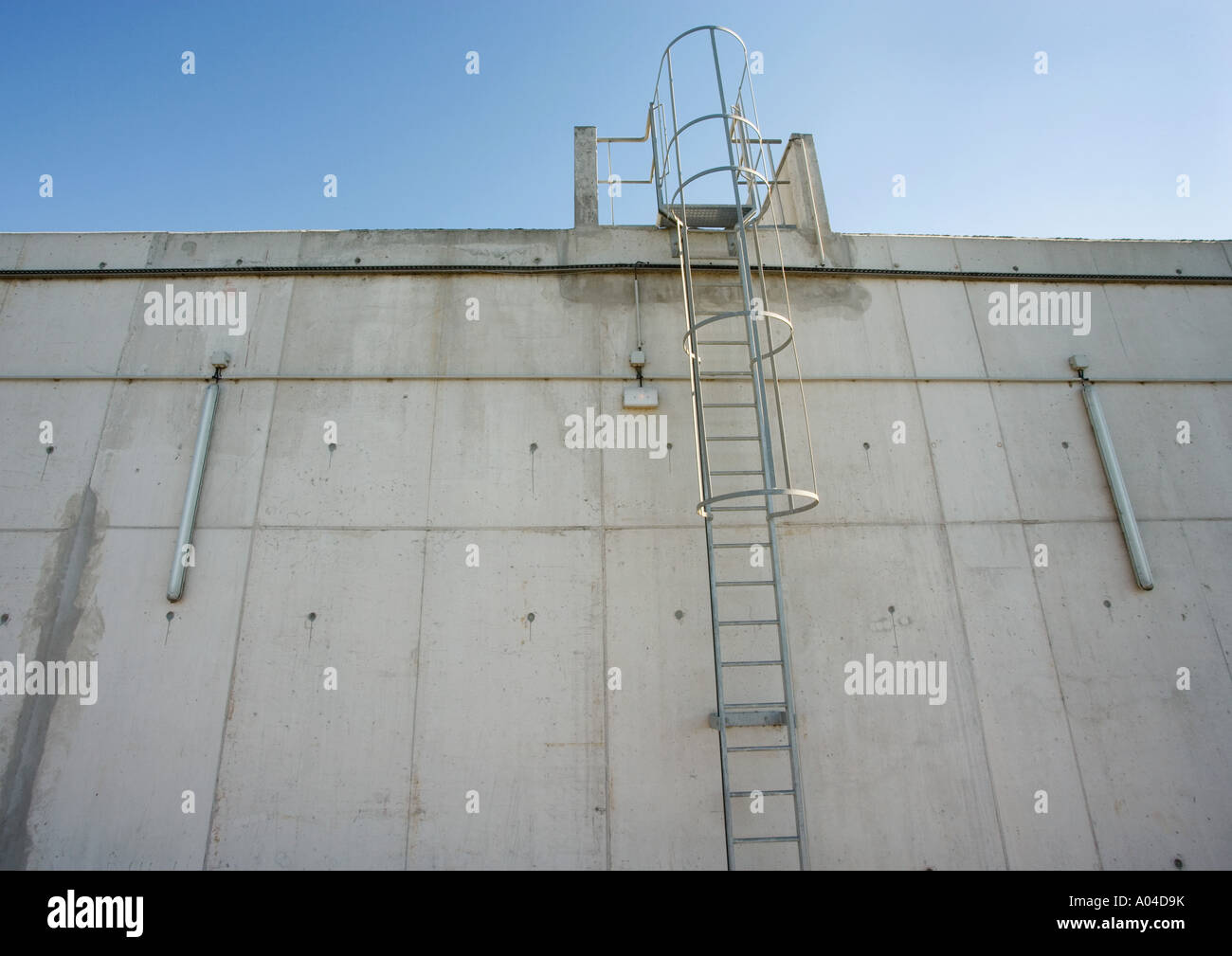 Industrial building in concrete, close-up Stock Photo
