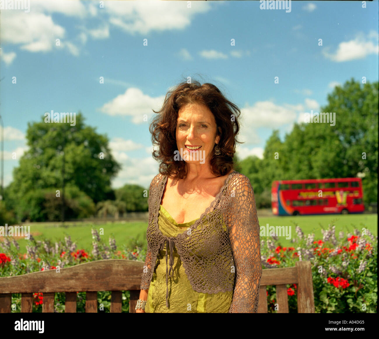 Anita Roddick in London England Stock Photo