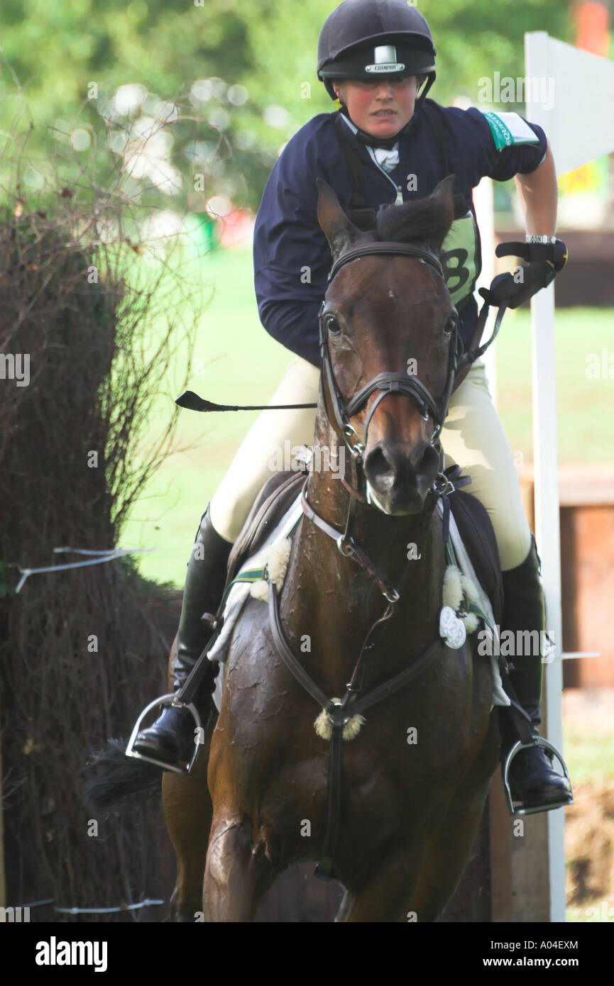 Three Day Event Rider Competing at the Weston Park Horse Trials Stock Photo