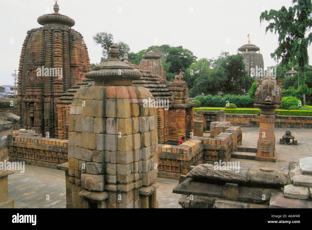 India Orissa Bhubaneswar Mukteswar Mandir hindu temple Stock Photo