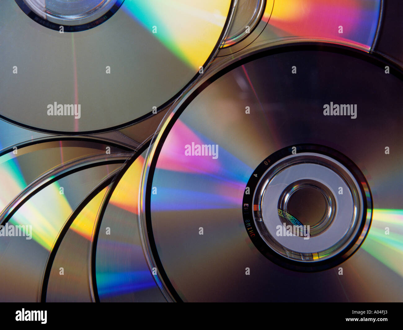 Digital technology Compact Discs Stock Photo