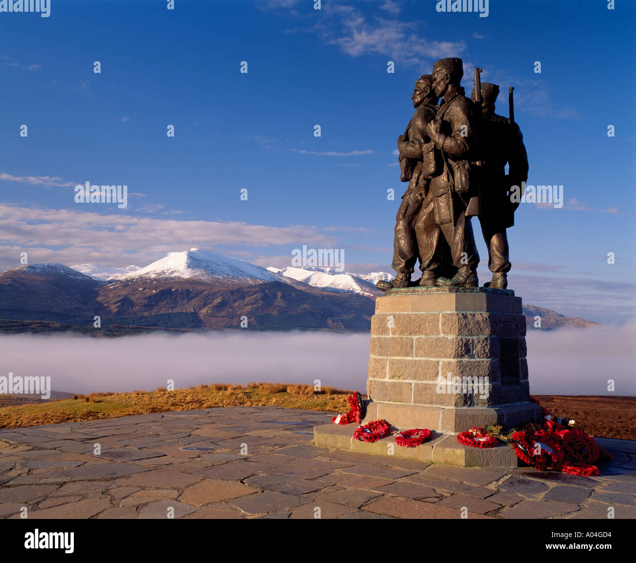 The Commando Memorial at Spean Bridge, Lochaber, Highland, Scotland, UK Stock Photo