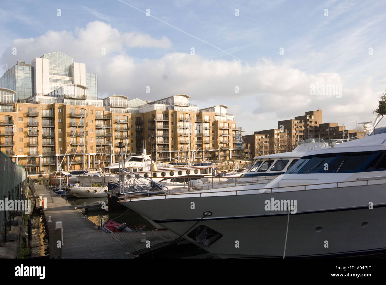 Luxury flats around St Katherine’s Dock near The Tower of London, GB UK Stock Photo Alamy