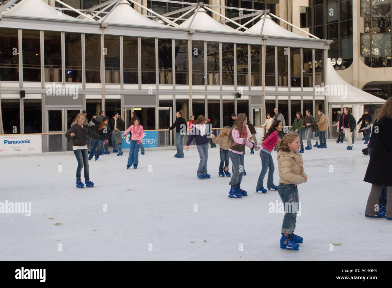 Ice Skating at Natural History Museum South Kensington London, during