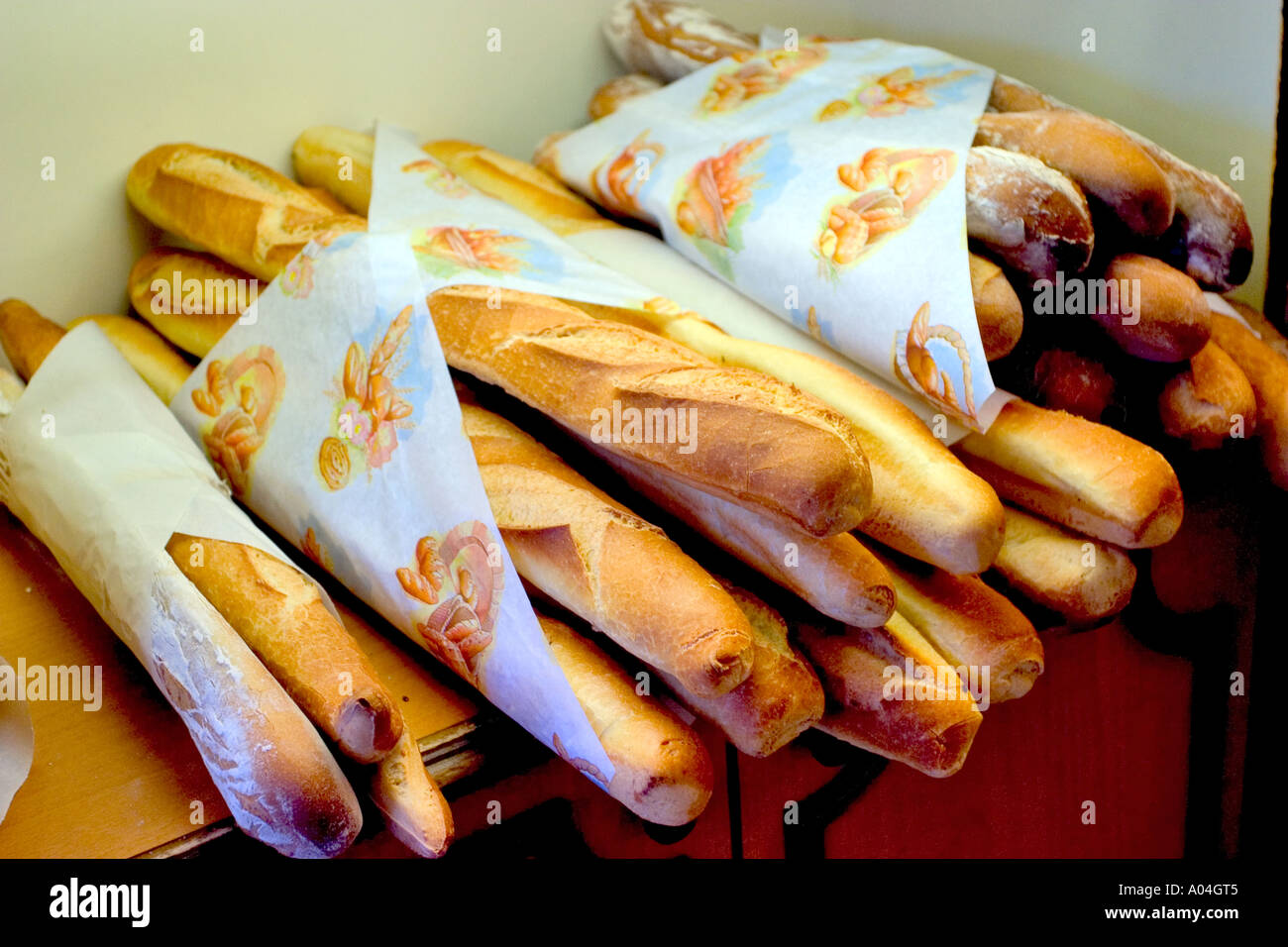 Stalls bread in french bakery Stock Photo Alamy