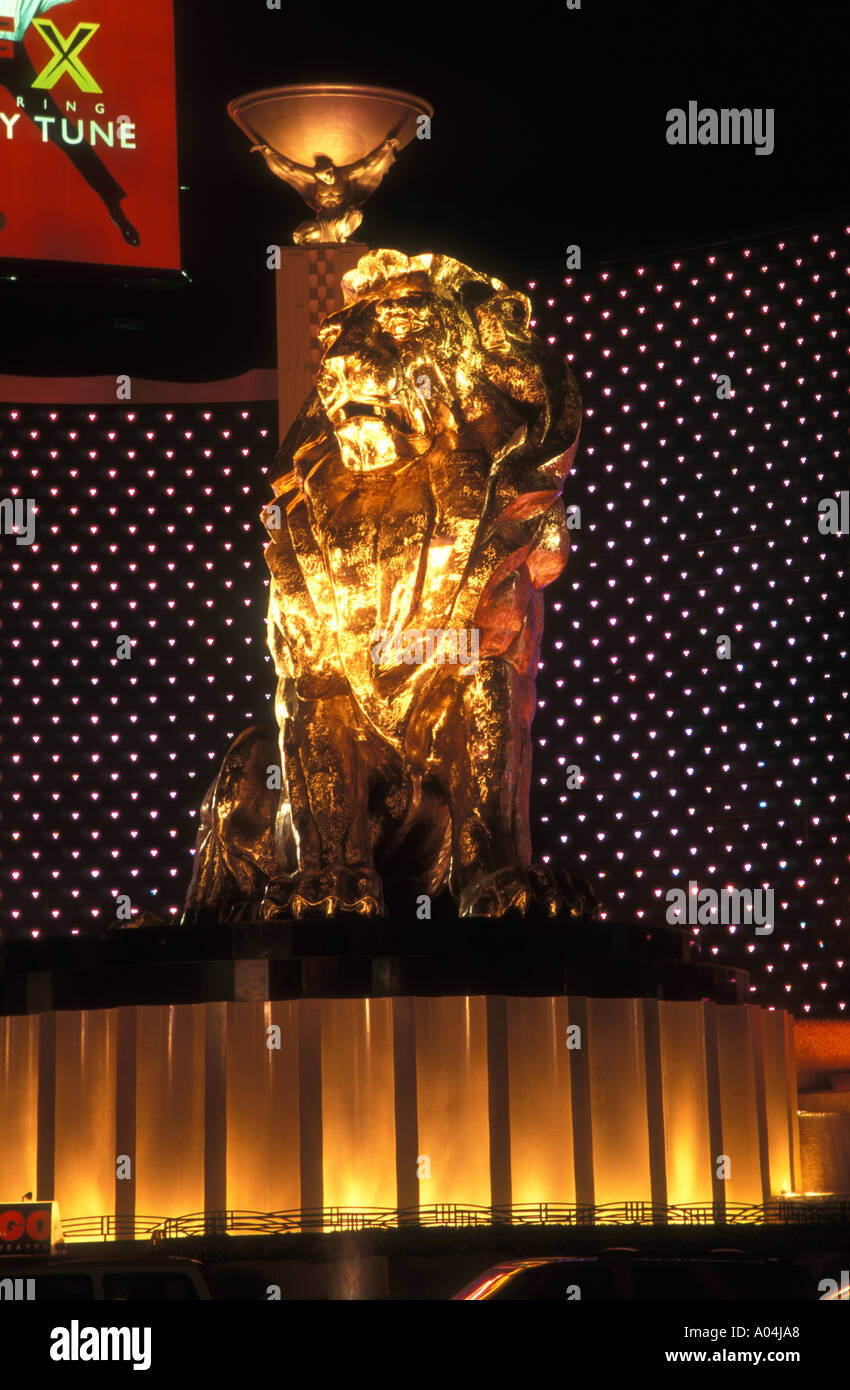 MGM lion Las Vegas Stock Photo