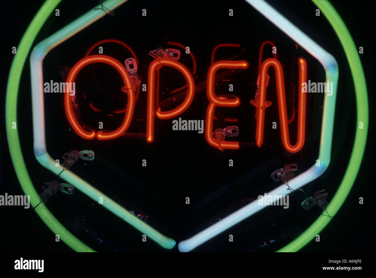 Store Window Neon Neon open sign hi-res stock photography and images - Alamy