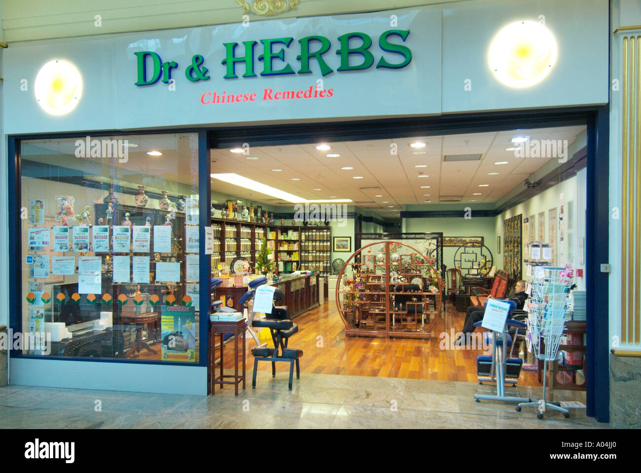 Dr Doctor & herbs store shop Trafford centre UK United Kingdom Stock