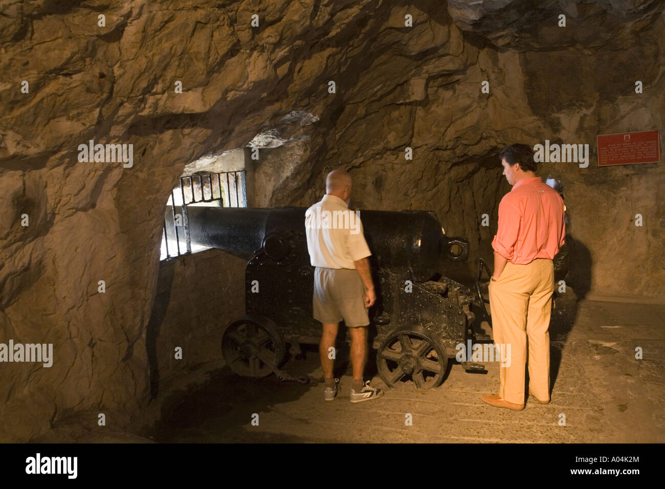 Gibraltar The Great Siege Tunnel Stock Photo Alamy